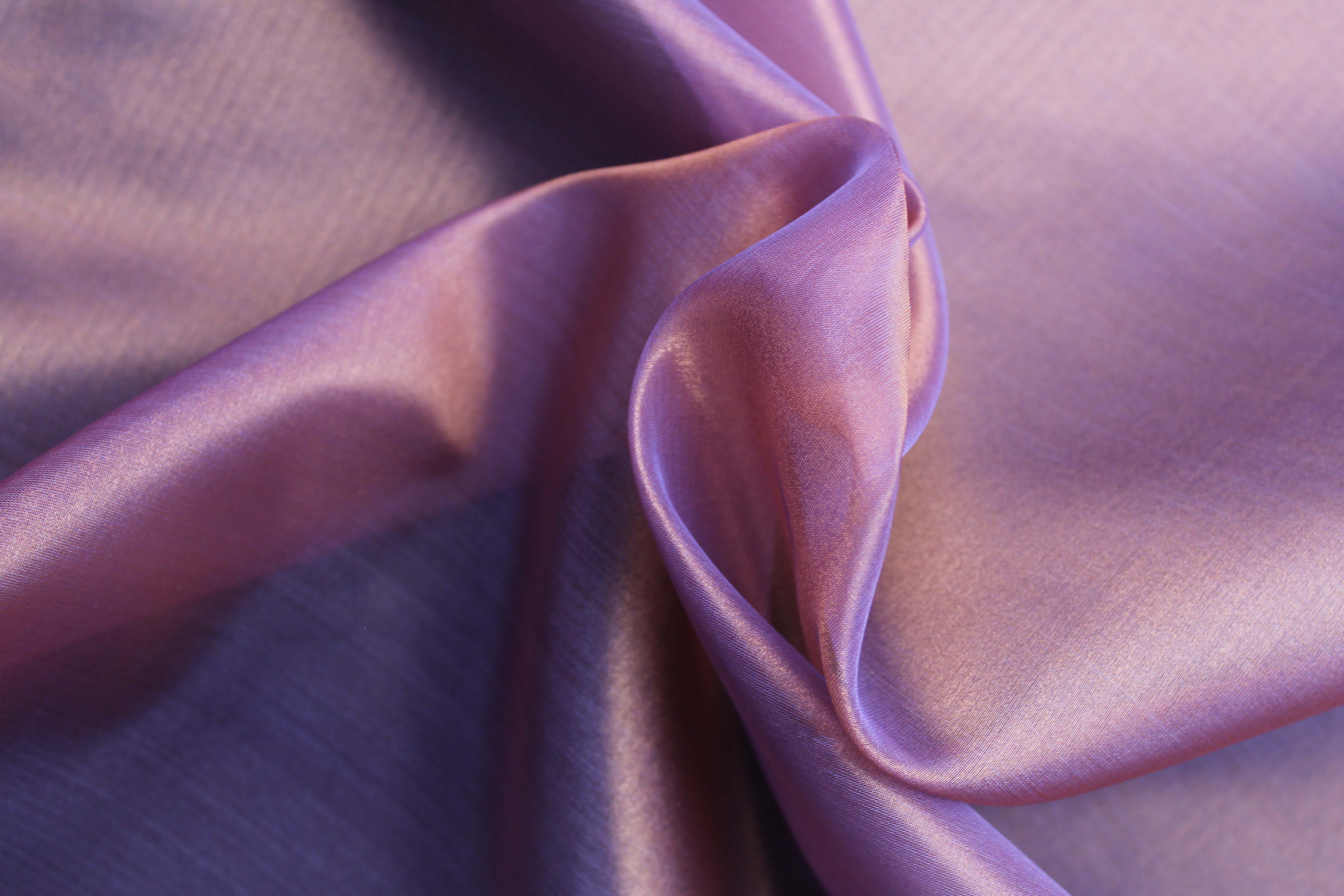 METALLIC ORGANZA - PURPLE/RUST